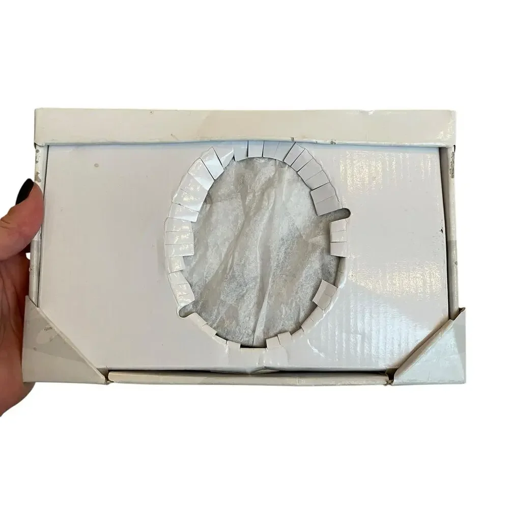 Bronze Tone Metal MOM Photo Frame Oval Picture I Love You Spelled Malden NOS